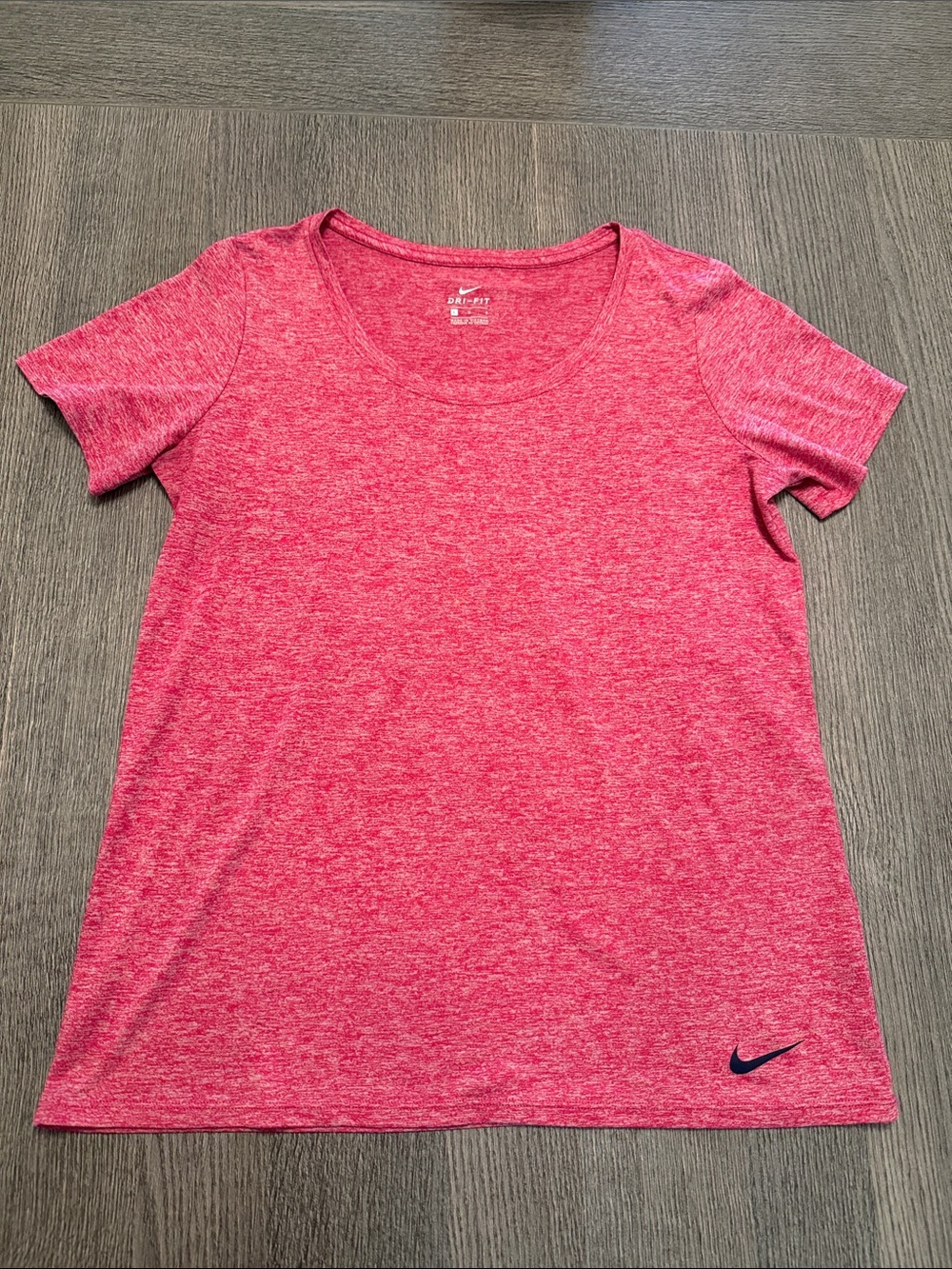 Nike Pink Heather Short Sleeve Athletic Tee